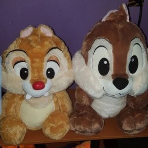 Chip and Dale set plush jumbo